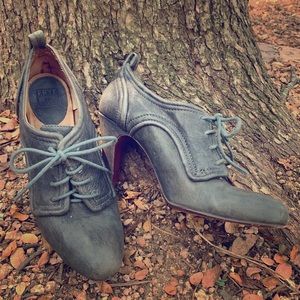 Frye Ava Oxford 9 blue gray